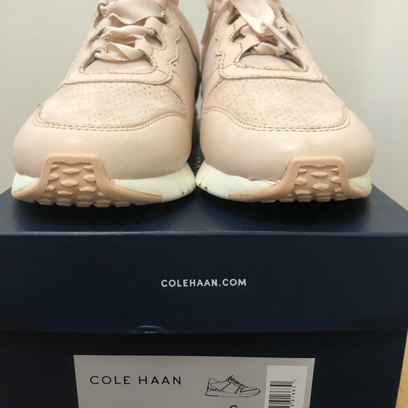 Cole Haan Women's GrandPrø Wedge Trainer Peach Rose Gold - Picture 7 of 15